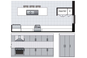 Luxe Kitchen Layout - Option 1