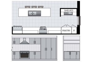 Luxe Kitchen Layout - Option 2