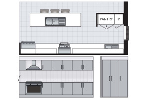 Luxe Kitchen Layout - Option 3