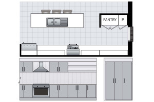Luxe Kitchen Layout - Option 4