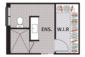 Luxe Ensuite Layout - Option 1