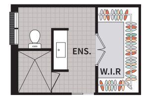 Luxe Ensuite Layout - Option 2