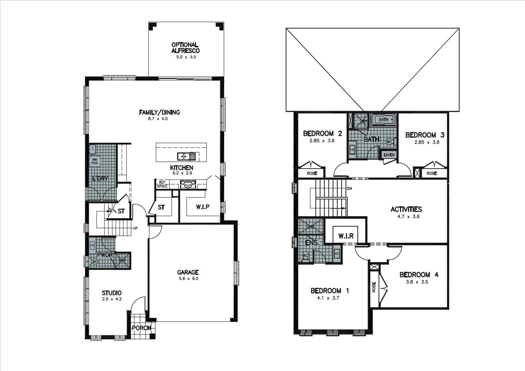 Lydden Allworth Homes Ten alternate floor plans
